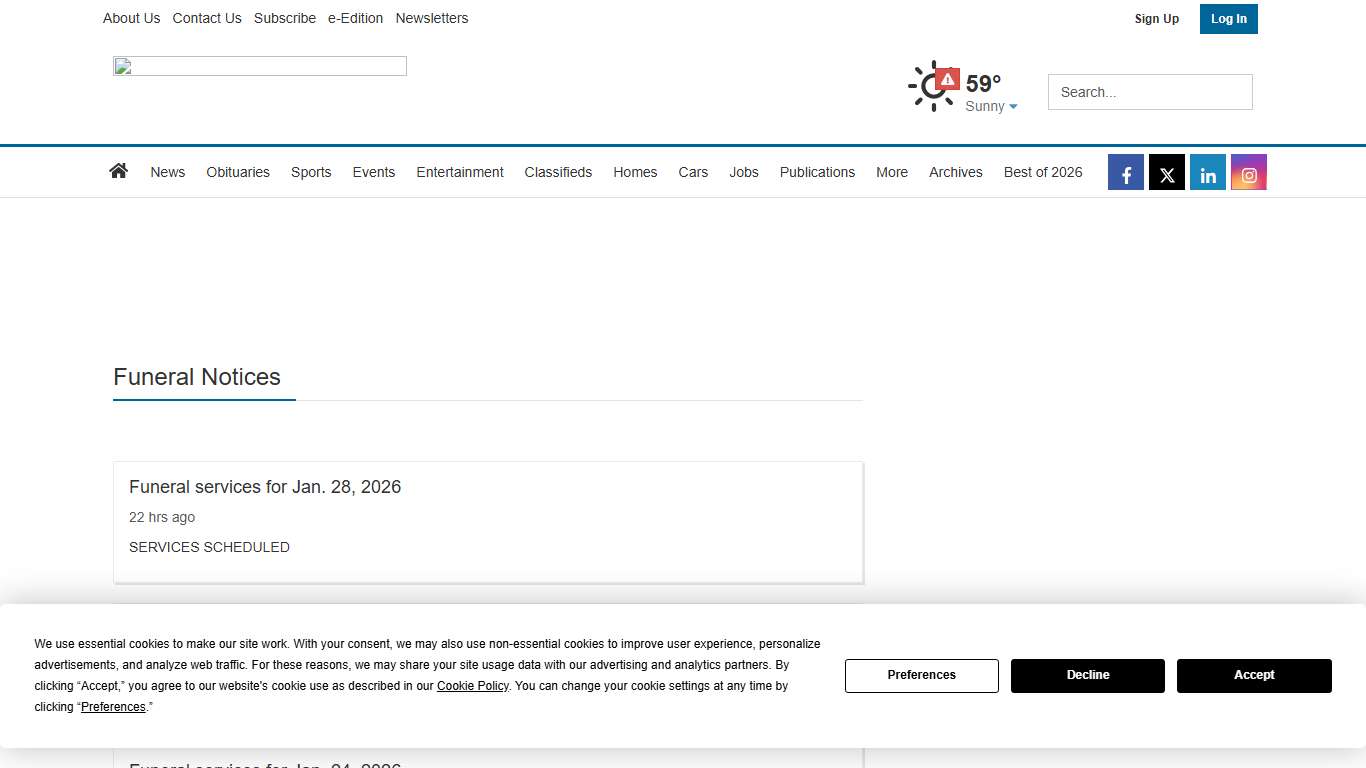 Funeral Notices bakersfield.com